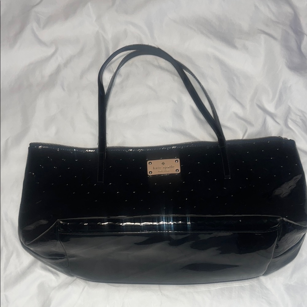 Kate Spade Shiny Black Tote